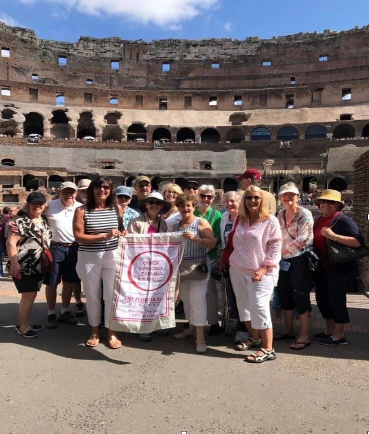 OLLI travelers in Italy
