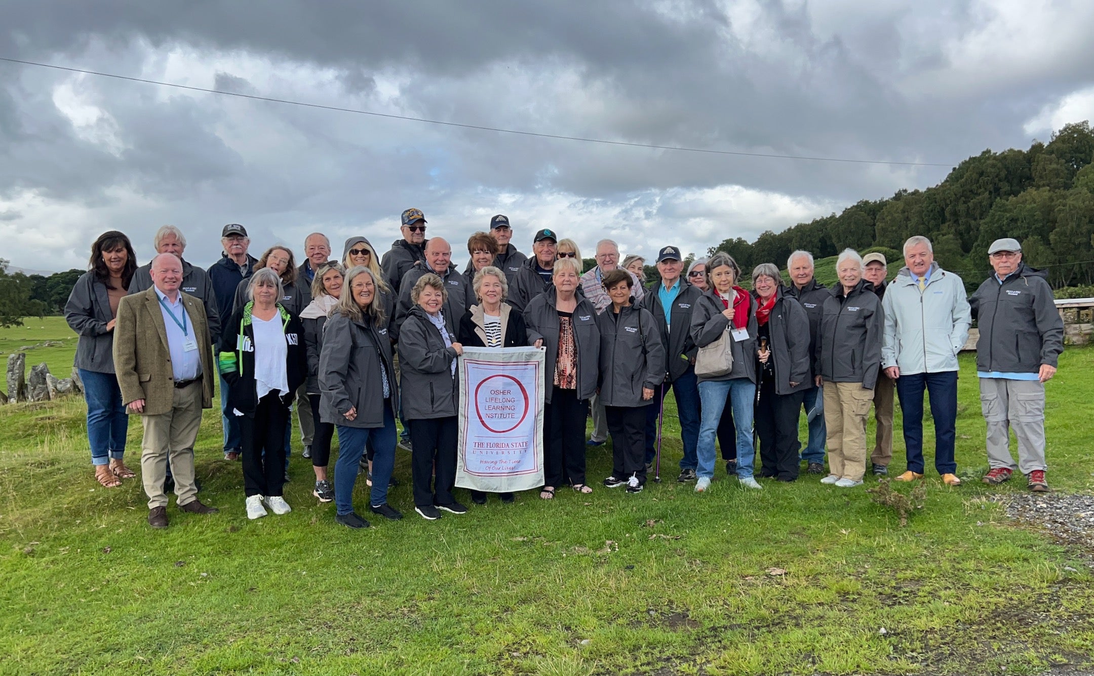 OLLI travelers in Scotland